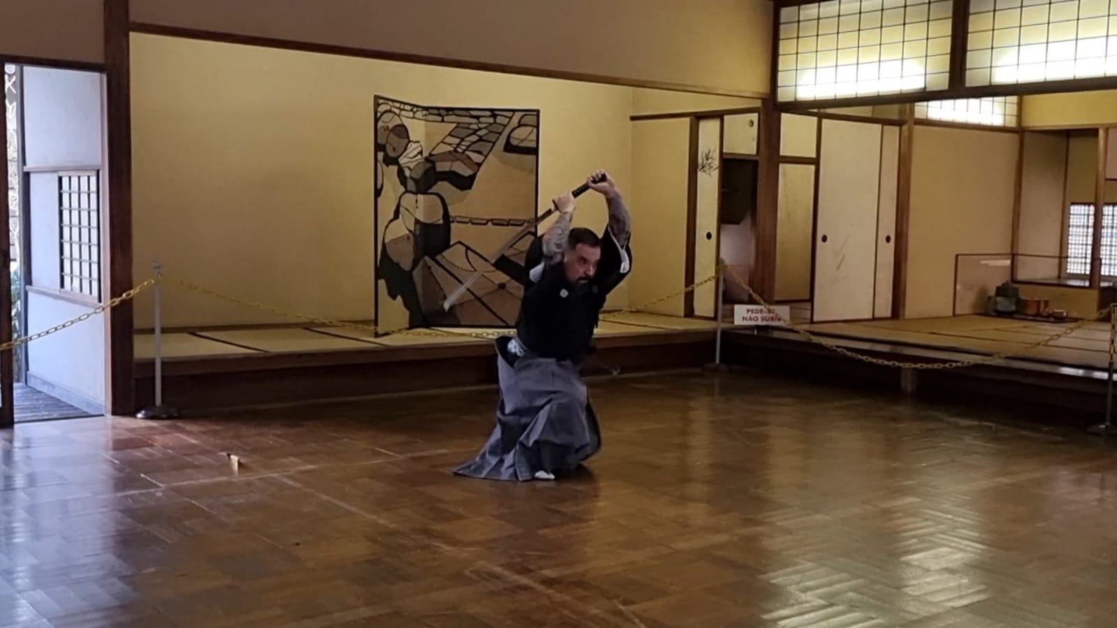 Jason Vieira Sensei representando Ōtake Ryū na Ryujinkai
