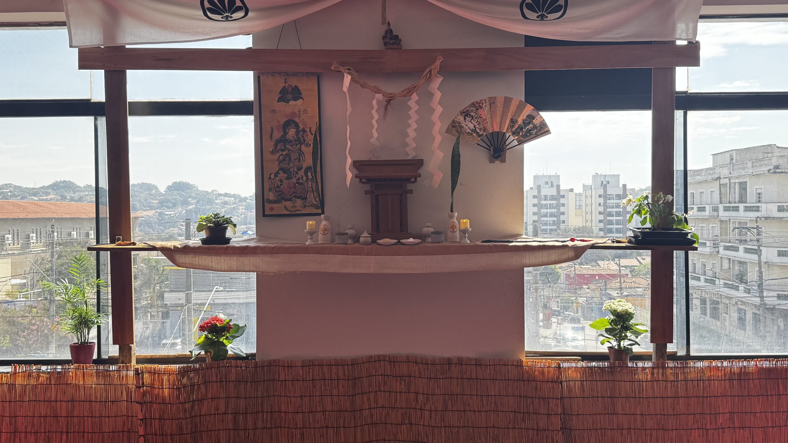 Kamiza do Koryu Dojo e ambiente tradicional japonês