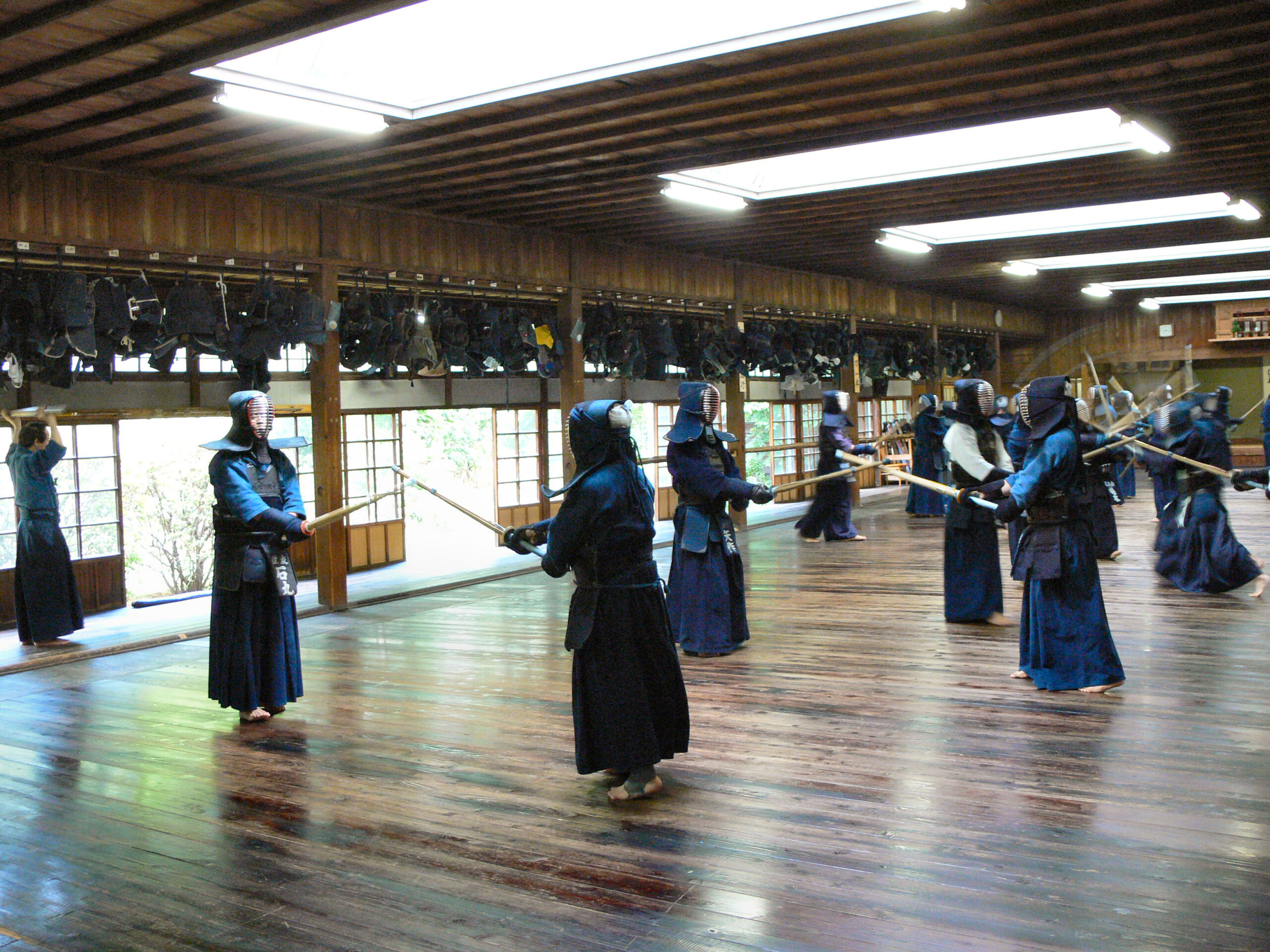 Treino moderno de Kendō